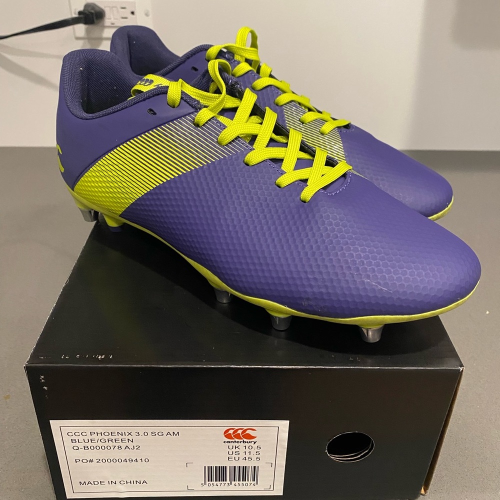 Canterbury Phoenix 3.0 SG AM Rugby Boot Sz 11.5.